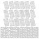 thumbnail image 2 of GOOHOCHY 20 hojas de plantillas de letras para pintar sobre madera, reutilizables, para manualidades, de plástico (A6), 2 of 7