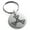 Silver, variant on Stainless Steel Celtic Triquetra Interlaced Knot Engraved Small Medallion Circle Charm Keychain Keyring