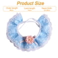 thumbnail image 2 of Collar para perro y gato, con perlas, con babero, bufandas bonitas, correa para el cuello, ideal para disfraces de mascotas (azul), 2 of 6