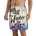 thumbnail image 2 of Goofa Not All Those Who Wander Are Lost Printed Mens Swim Trunks Summer Quick Dry Short Beach Swimwear Bathing Suits-, 2 of 9
