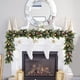 thumbnail image 4 of Xihbxyly Corona Navideña de Agujas de Pino, Accesorio Decorativo Diy, Luces Led para Ambiente Festivo, Funciona con Pilas, para Uso En Interiores y Exteriores, Decoración para Fiestas, 180 Cm de Larg, 4 of 7