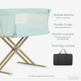 thumbnail image 5 of Evolur Orabelle Bedside Bassinet and Sleeper for Baby in Mint, Easy to Fold and Carry, 5 of 15