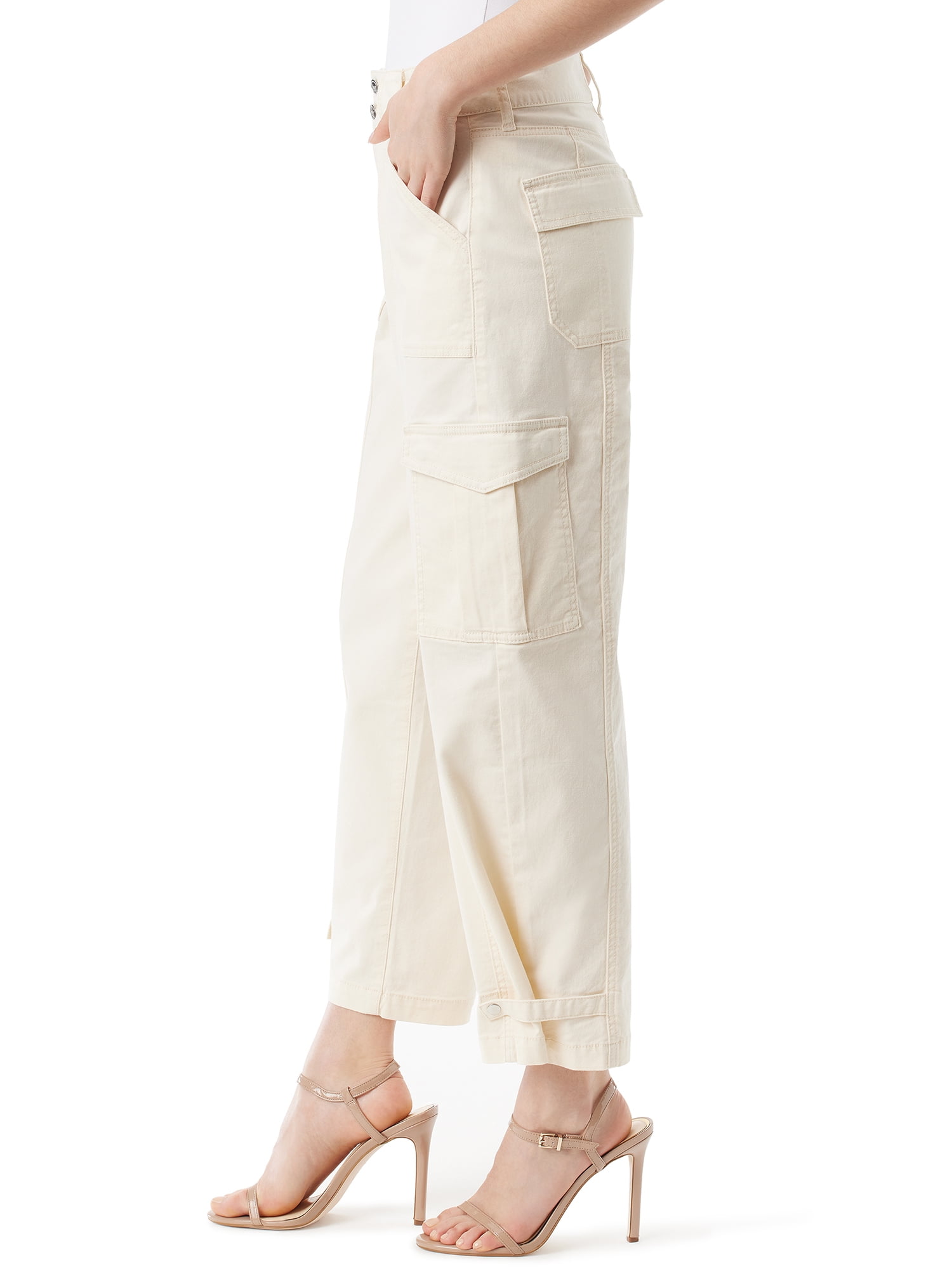 Jessica Simpson Women's and Women's Plus Cargo Low Rise Pants, Sizes 2-26W