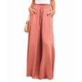 thumbnail image 2 of Pantalones Casuales para Mujer, con Cintura Elástica y Pierna , con Bolsillos. Naranja Rojo L, 2 of 9
