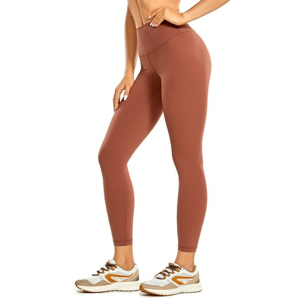 cRZ YOgA Womens compression Workout Leggings 2528 The cognac Brown X-Small  