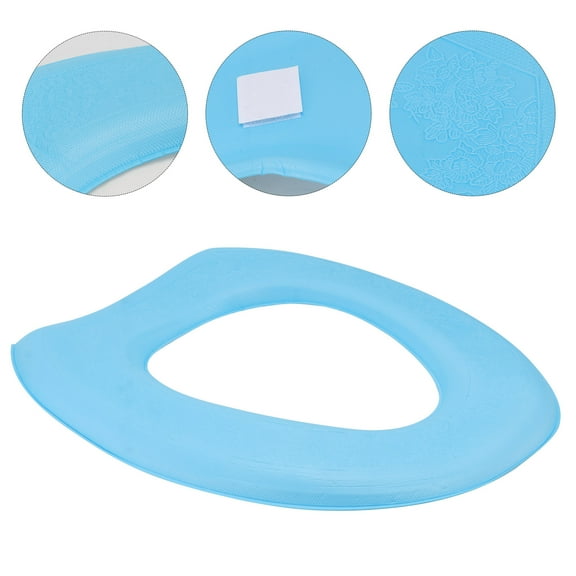 OFFIGAM Sky Toilet Seat Cushion Thick Comfortable Mat Soft Warm Bathroom Accessory Easy Installation for Seniors
