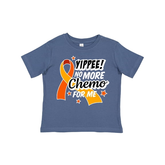 Inktastic Leukemia Awareness Yippee No More Chemo for Me Boys or Girls Toddler T-Shirt