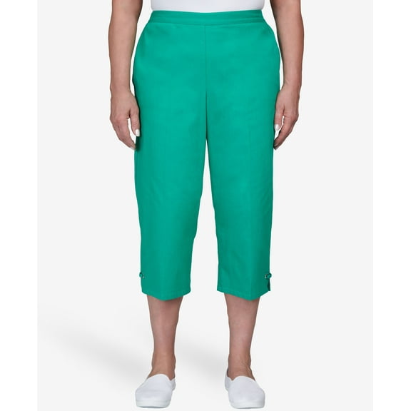 Women's Island Vibes Looped in Capri Pants Emerald 14