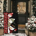 thumbnail image 3 of Christmas Garden Flag 12.5x18 Double Sided, Burlap Buffalo Check Plaid Small Let it Snow Snowman Winter Garden Yard Flags for Seasonal Outside Outdoor House Holiday Decor (ONLY FLAG), 3 of 6