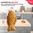 thumbnail image 6 of ALD Red Taiyaki Machine Commercial | Fish Shaped Waffles Taiyaki Maker | 6 Waffles | Stainless Steel | 110V, 6 of 10