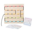 thumbnail image 1 of HILABEE Wooden Lacing Toy Fine Motor Skills Threading Board Block Toy Puzzles Board Game A, 1 of 9