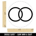 thumbnail image 2 of Wedding Rings Overlapping Self-Inking Rubber Stamp Ink Stamper - UV Ink - Mini 1/2 Inch, 2 of 7