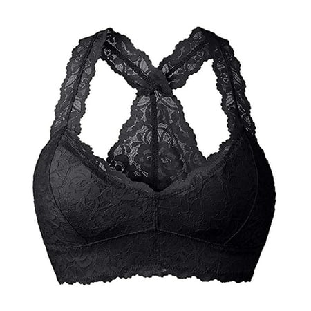 

New Women Plus Size V Neck Underwear Lingerie Sexy Vest Crop Wire Free Bra S-3XL