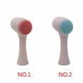 thumbnail image 3 of Linyer Double Sides Silicone Facial Brush 3D Face Cleaning Massage Tool New pink, 3 of 7