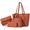 Brown, variant on Women Handbags Fashion Tote Shoulder Bags Casual Crossbody Bags for Women Satchel Purse Set 4pcs