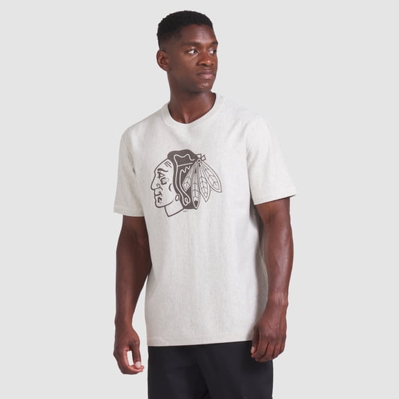 Men's Fanatics Cream Chicago Blackhawks Made in Canada T-Shirt