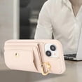 thumbnail image 4 of for iPhone 15 Case with Card Holder for Women, for iPhone 15 Phone Case Wallet with Strap Credit Card Slots Crossbody with Kickstand Zipper Case for iPhone15-White, 4 of 13