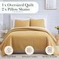 thumbnail image 3 of Southshore Fine Living, Inc. Twin Quilt Bedding Set, Twin XL Quilt with Matching Pillow Sham, Gold, 3 of 10
