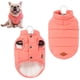 thumbnail image 1 of Chaleco para perros pequeños y medianos, de algodón cálido, con agujero para correa, resistente al viento, ropa para mascotas para uso interior y exterior (M, rosa), 1 of 4