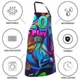 thumbnail image 5 of Kdxio Neon Free Play Apron with Pockets Adjustable Kitchen Aprons for Men Women Waterproof Aprons for Cooking,Drawing,Crafting, Baking Household Cleaning, 5 of 5