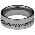 thumbnail image 3 of Triple Horse Celtic Tungsten Carbide Ring, 3 of 8