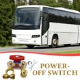 thumbnail image 1 of Interruptor de corte de batería de coche 12V-24V desconectador ajustable de alta conductividad Construcción duradera de latón para vehículo tractor de autobús para autocaravanas 6,7x6,2cm, 1 of 6