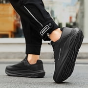 Mens wide toe box shoes - cushioned road running shoes, anti slip mens wide foot walking sports shoes, anti slip mens wide foot walking sports shoes, comfortable sports and fitness couple sports s