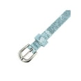thumbnail image 2 of Women's Shinny Sparkly Bling Belts, 0.5" Wide Extra Thin Skinny PU Leather Waistband for Party Dresses Jeans 36.2x0.5" Light Blue, 2 of 6