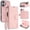 Pink, variant on Case For Apple iPhone 17e / iPhone 16e 6.1 inch,RFID Blocking,Split PU Leather Detachable 2 In 1 Flip Folio Wallet With Multi-Card Slots,Wristband,Kickstand Magnetic Protective Cover,Pink