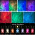 thumbnail image 2 of Proyector de luz de astronauta, proyector de galaxia para dormitorio, proyector de estrellas con lámpara de luna, luz nocturna LED de nebulosa para niños, decoración de habitación, fiesta, regalo, 2 of 5