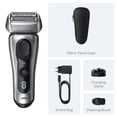 thumbnail image 6 of Braun Series 8 Electric Razor for Men, Electric Shaver, Charging Stand, 8517s, 6 of 12