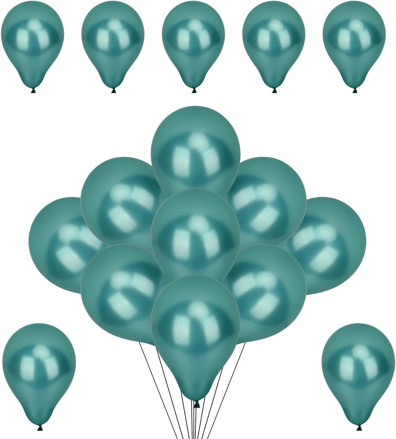 PartyWoo Sage Green Balloons, 50 pcs 12 Inch Boho Green Balloons, Matte  Green Balloons for Balloon