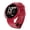 Spectre Red, variant on Reebok Rush Smartwatch Scratch-Resistant Black Plastic Case with Midnight Black Watch Band, 1 Pack