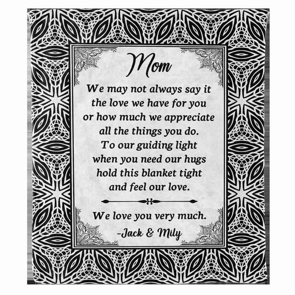 Mothers Day Mom Blanket, Mom Gifts from Daughter for Mother?€?s Day, Birthday Mom from Son,Mom Birthday Gift from Daughter, 30x40in Fleece Blanket