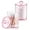 2 pack-pink-10&12oz, variant on 2 Pack Qtip Holder,Canister Apothecary Jar Set, Bathroom Jars with Lids Set for Cotton Swabs, Balls, Pads, Floss Picks,10oz-12oz Plastic Canisters Restroom Bedroom Vanity Organizer(Black)