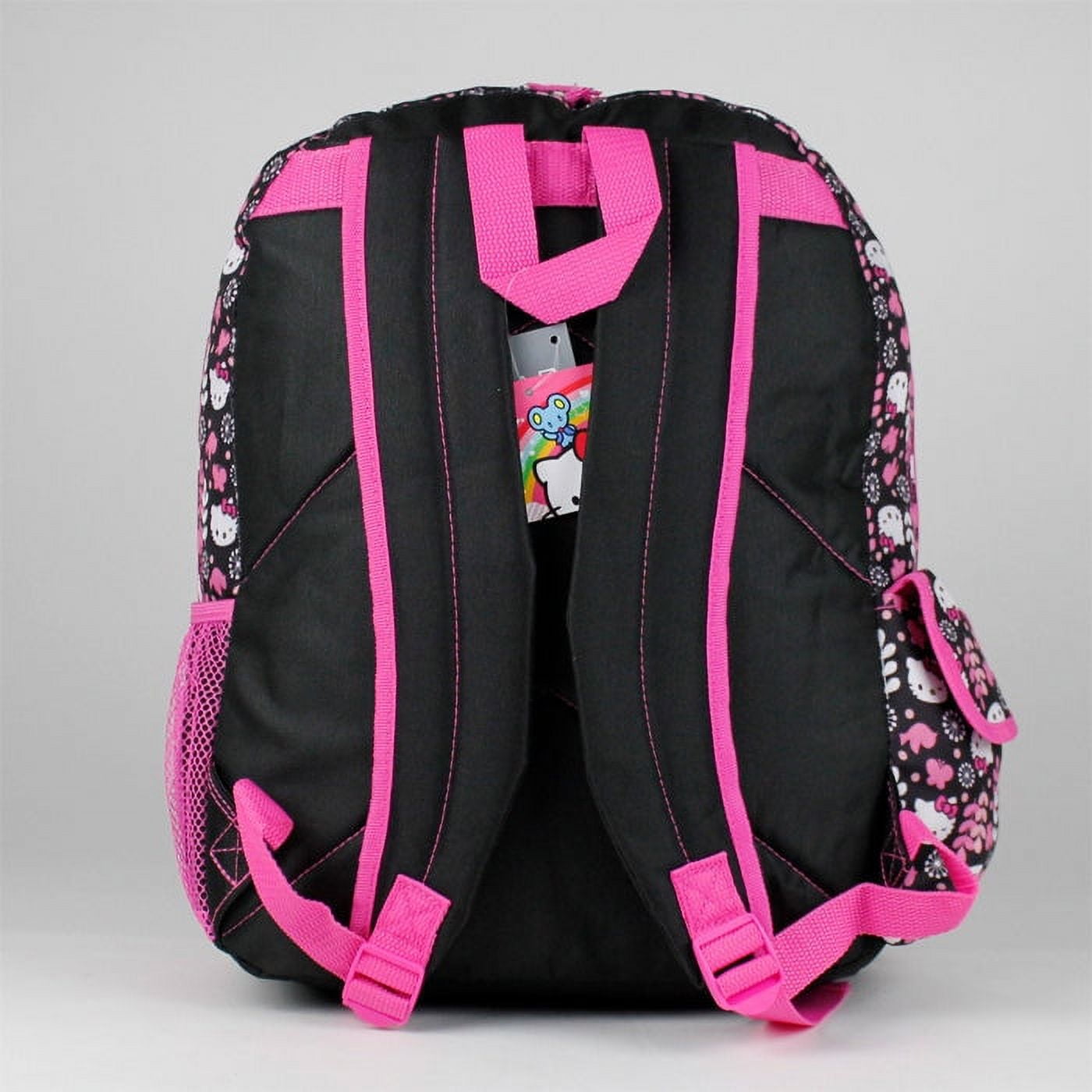 Hello Kitty 16" Black and Pink Backpack - 3082213