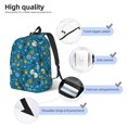 thumbnail image 3 of Easygdp Cute Colorful Owls And Trees Mochila de Lona Resistente para Laptop, Compatible con Laptops de 15 a 17 pulgadas, Ideal para Escuela, Trabajo y Viajes-Medium, 3 of 5