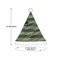 thumbnail image 3 of Fuzoiu Jungle Green Camo USA Flag Print Santa Hat Christmas Hat for kids,Santa Hats with Pompom, Unisex Xmas Holiday Hat for Christmas New Year Festive Party Supplies, 3 of 6