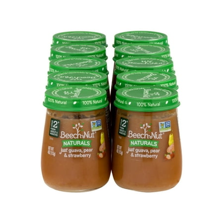 Beech Nut Naturals Stage 2 Just Guava, Pear & Strawberry - 10 CT10.0 CT