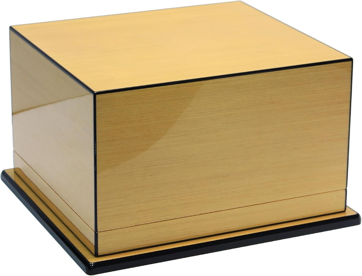 Prestige Import Group Elevate Lacquer Humidor w/ Articulating Multi-Tier Tray System - Capacity: Holds up to 150 Cigars - Pear Wood Finish
