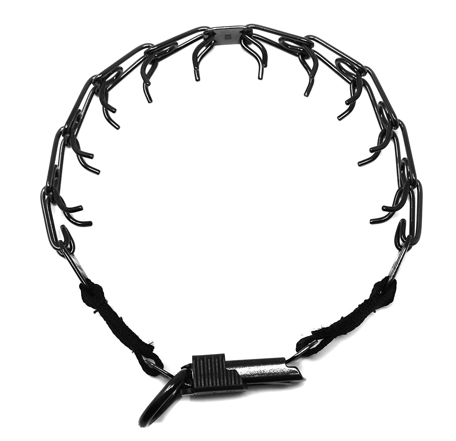 Herm Sprenger Black Stainless Steel Prong Dog Training Collar with