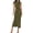 Army Green, variant on Dresses for Women Summer Clothes Formal Bodycon Mock Neck Cap Sleeve Midi Party Cocktail Wedding Guest Dress
