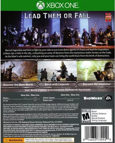 Dragon Age Inquisition for Xbox One [New Video Game] Xbox One
