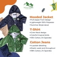 thumbnail image 6 of Infant and Toddler Hoodie Windbreaker 3-Piece Casual Wear - Great for Warm Weather, 6 of 7