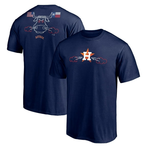 Men's Navy Houston Astros Hometown Collection Scoreboard Bull T-Shirt