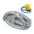thumbnail image 3 of BELOVING Inflatable Floating Drinks Holder Swimming Pool Hot Tub BBQ Pool Drink Float with Foot pump, 3 of 10