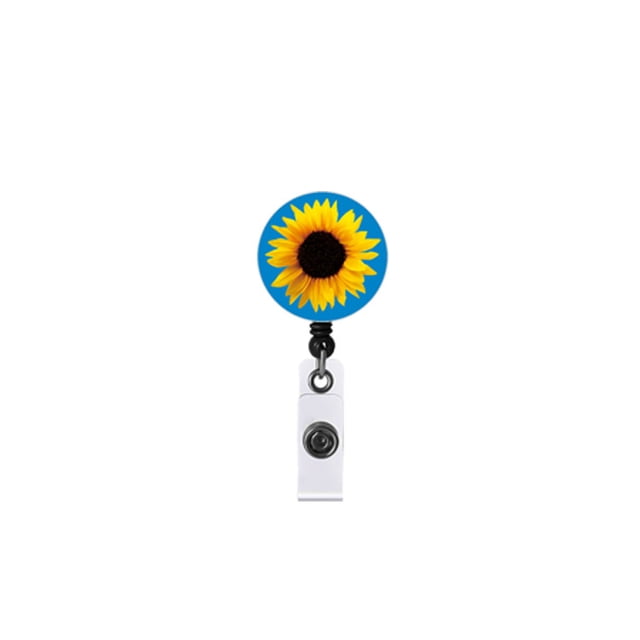 Fresh Green Yellow Sunflower Keychain Keycord Lanyards for Keys ID Card Name Badge Holder Mobile Phone Hang Rope Keyring 5