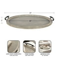 thumbnail image 6 of Kate and Laurel Bruillet Farmhouse Wood Round Ottoman Tray, 24 x 22, Rustic Gray, Circle Coffee Table Tray for Living Room Decor or Large Serving Tray, 6 of 10