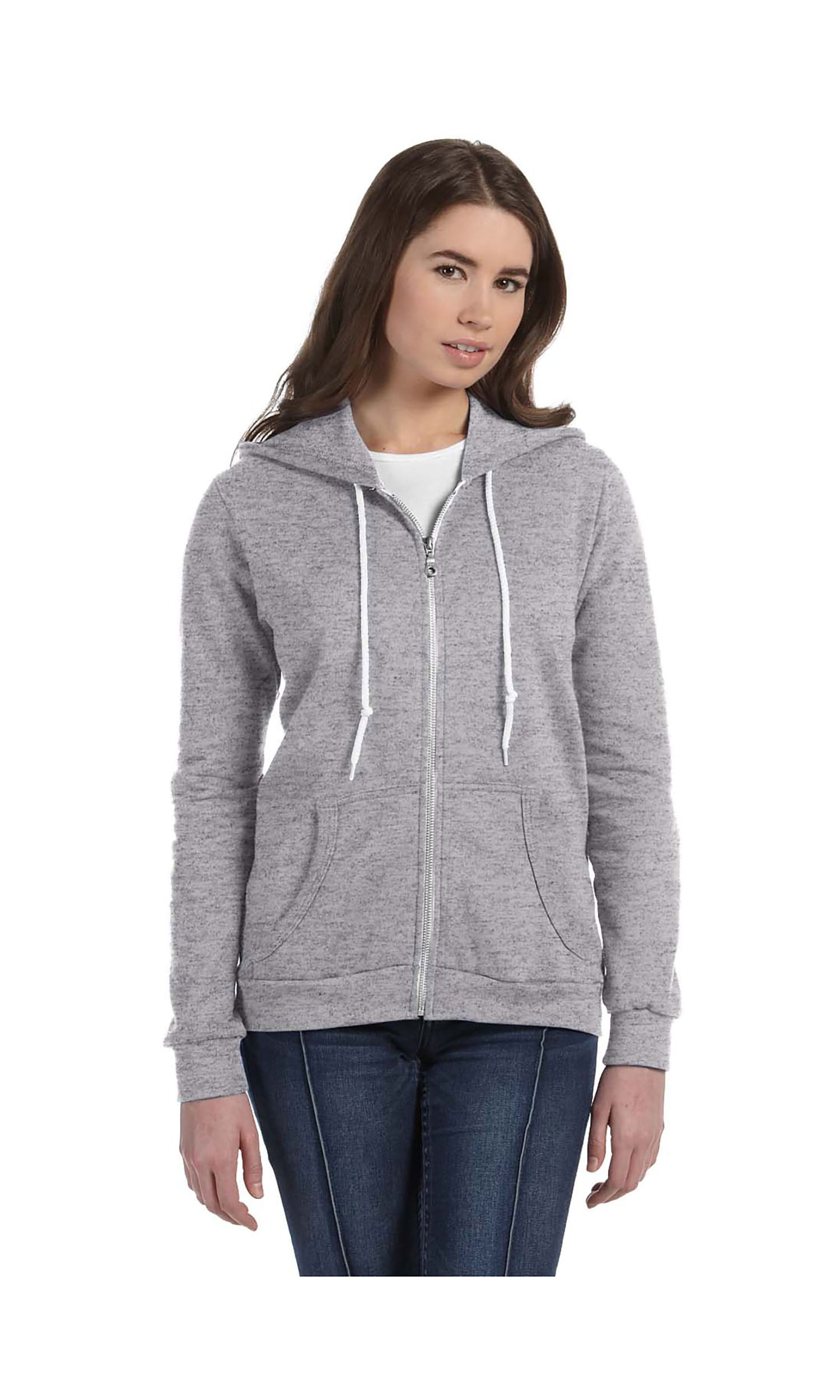 Anvil Ladies’ Fashion Full-Zip Blended Hooded Sweatshirt, Style 71600L ...