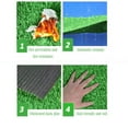 thumbnail image 6 of Harlier Petgrow Synthetic Artificial Grass Turf, 39.4x118.1 Inch Outdoor Fake Grass Mat, Party Wedding Christmas Balcony Garden Astro Turf Rug, Drainage Holes Faux Fake Grass Rug for Pets, 6 of 6